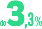 oprocentowanie do 3,3%