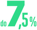 oprocentowanie do 7,5%